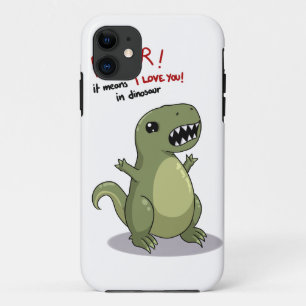 Coque iPhone 11 Moyens de Rawr je t'aime dans le dinosaure