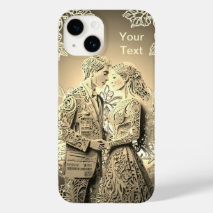 Coque Pour iPhone 14 Mr & Miss Couple Amoureux Qui Vient De Se Marier