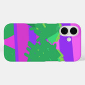 Coques Case-Mate iPhone Mt. Coucher de soleil rose vert pourpre (Verso (horizontal))