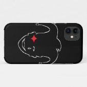 Coques Case-Mate iPhone MTJ Noir, Rouge Et Blanc (Dos (Horizontal))