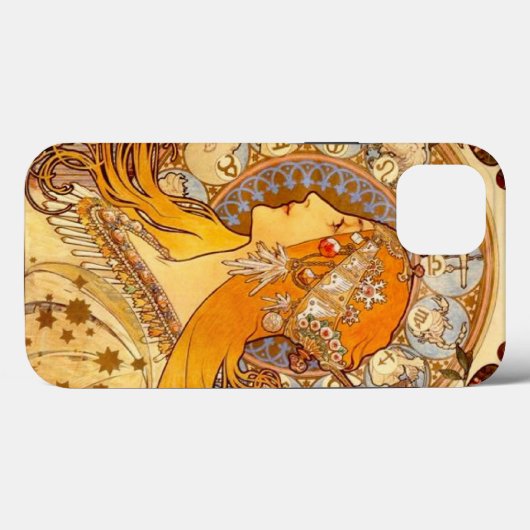 Coques Case-Mate iPhone Mucha Zodiac (Verso (horizontal))
