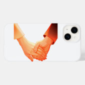 Coques Case-Mate iPhone "Mug d'illustrations de la main romantique - Amour (Verso (horizontal))