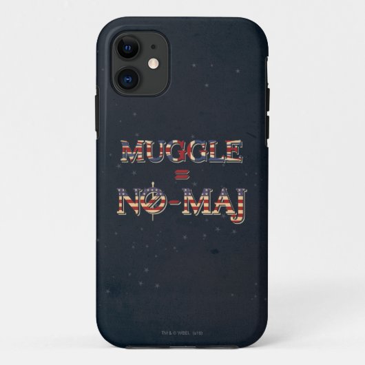 COQUES Case-Mate iPhone MUGGLE™ = NO-MAJ™ (Dos)