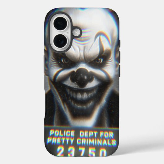 Coques Case-Mate iPhone Mugshot de clown (Verso)