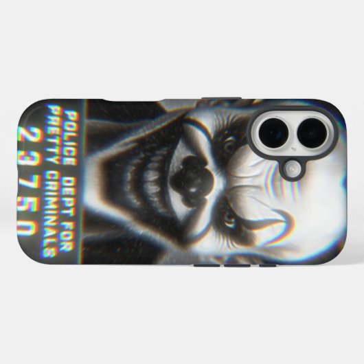 Coques Case-Mate iPhone Mugshot de clown (Verso (horizontal))