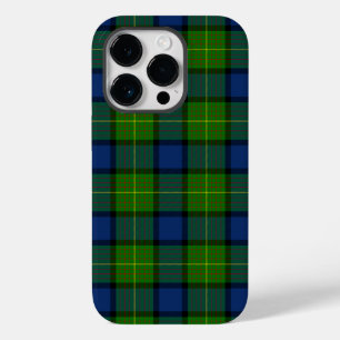 Coque Pour iPhone 14 Pro Muir Moore écossais vert bleu plaid