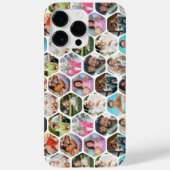 Coques Case-Mate iPhone Multi Photo Collage Simple Moderne Hexagon Motif (Verso)