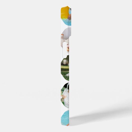 Coques Case-Mate iPhone Multi Photo Collage Simple Moderne Hexagon Motif (Verso / Droite)