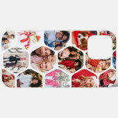 Coques Case-Mate iPhone Multi Photo Collage Simple Moderne Hexagon Motif (Verso (horizontal))