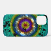 Coques Case-Mate iPhone Multicolor entouré d'art Abstrait (Verso (horizontal))