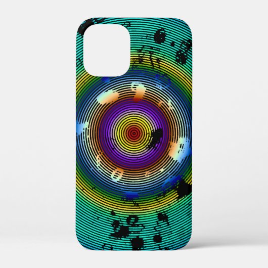 Coques Case-Mate iPhone Multicolor entouré d'art Abstrait (Verso)