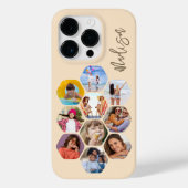 Coques Case-Mate iPhone Multiphoto Collage simple moderne personnalisé (Verso)