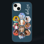 Coque Pour iPhone 14 Plus Multiphoto Collage simple moderne personnalisé<br><div class="desc">Multi Photo Collage Simple Modern Personnalisé Nom Hexagon Motif Smartphone coque iphone dispose d'un collage photo de vos photos préférées en forme d'hexagone. Personnalisé avec votre nom. Parfait pour l'anniversaire, Noël, Fête des Mères, Fête des pères, Grands-parents, frère, soeur, meilleur ami et plus. CONSEIL PHOTO : centrez vos photos avant...</div>