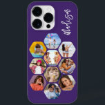 Coque Pour Pour iPhone 14 Pro Max Multiphoto Collage simple moderne personnalisé<br><div class="desc">Multi Photo Collage Simple Modern Personnalisé Nom Hexagon Motif Smartphone coque iphone dispose d'un collage photo de vos photos préférées en forme d'hexagone. Personnalisé avec votre nom. Parfait pour l'anniversaire, Noël, Fête des Mères, Fête des pères, Grands-parents, frère, soeur, meilleur ami et plus. CONSEIL PHOTO : centrez vos photos avant...</div>