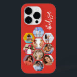 Coque Pour iPhone 14 Pro Multiphoto Collage simple moderne personnalisé<br><div class="desc">Multi Photo Collage Simple Modern Personnalisé Nom Hexagon Motif Smartphone coque iphone dispose d'un collage photo de vos photos préférées en forme d'hexagone. Personnalisé avec votre nom. Parfait pour l'anniversaire, Noël, Fête des Mères, Fête des pères, Grands-parents, frère, soeur, meilleur ami et plus. CONSEIL PHOTO : centrez vos photos avant...</div>