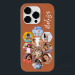 Coque Pour iPhone 14 Pro Multiphoto Collage simple moderne personnalisé<br><div class="desc">Multi Photo Collage Simple Modern Personnalisé Nom Hexagon Motif Smartphone coque iphone dispose d'un collage photo de vos photos préférées en forme d'hexagone. Personnalisé avec votre nom. Parfait pour l'anniversaire, Noël, Fête des Mères, Fête des pères, Grands-parents, frère, soeur, meilleur ami et plus. CONSEIL PHOTO : centrez vos photos avant...</div>
