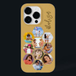 Coque Pour iPhone 14 Pro Multiphoto Collage simple moderne personnalisé<br><div class="desc">Multi Photo Collage Simple Modern Personnalisé Nom Hexagon Motif Smartphone coque iphone dispose d'un collage photo de vos photos préférées en forme d'hexagone. Personnalisé avec votre nom. Parfait pour l'anniversaire, Noël, Fête des Mères, Fête des pères, Grands-parents, frère, soeur, meilleur ami et plus. CONSEIL PHOTO : centrez vos photos avant...</div>