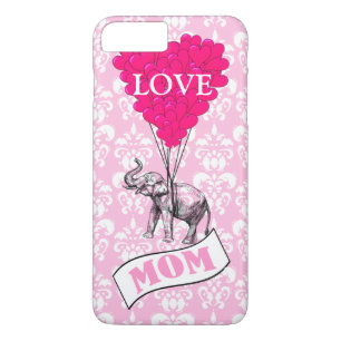 Case-Mate iPhone Case Mum, elephant and heart balloons