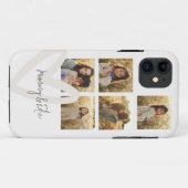 Coques Case-Mate iPhone Mummy multi photo crème coeur élégant (Dos (Horizontal))