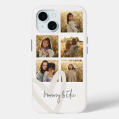 Coques Case-Mate iPhone Mummy multi photo crème coeur élégant (Verso)