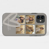 Coques Case-Mate iPhone Mummy multi photo taupe coeur élégant (Dos (Horizontal))