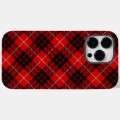 Coques Case-Mate iPhone Munro tartan rouge noir plaid (Verso (horizontal))
