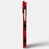 Coques Case-Mate iPhone Munro tartan rouge noir plaid (Verso / Gauche)