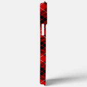 Coques Case-Mate iPhone Munro tartan rouge noir plaid (Verso / Droite)