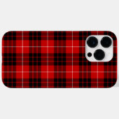 Coques Case-Mate iPhone Munro tartan rouge noir plaid (Verso (horizontal))