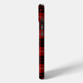 Coques Case-Mate iPhone Munro tartan rouge noir plaid (Verso / Gauche)