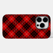 Coques Case-Mate iPhone Munro tartan rouge noir plaid (Verso (horizontal))