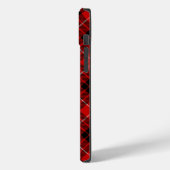 Coques Case-Mate iPhone Munro tartan rouge noir plaid (Verso / Gauche)