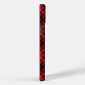 Coques Case-Mate iPhone Munro tartan rouge noir plaid (Verso / Droite)