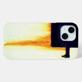 Coques Case-Mate iPhone Mur de bar rouillé (Verso (horizontal))