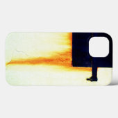 Coques Case-Mate iPhone Mur de barre rouillée (Verso (horizontal))