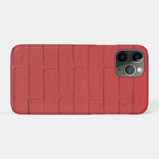 Coques Case-Mate iPhone mur de brique rouge (Dos (Horizontal))