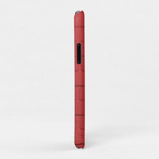 Coques Case-Mate iPhone mur de brique rouge (Dos/Droite)