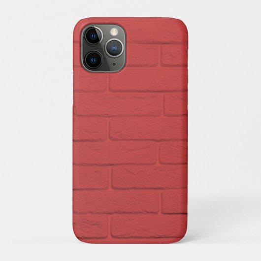 Coques Case-Mate iPhone mur de brique rouge (Dos)