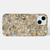 Coques Case-Mate iPhone Mur de galets rustique (Verso (horizontal))