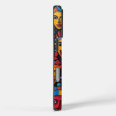 Coques Case-Mate iPhone Mur de Masque Africain vibrant (Verso / Droite)