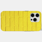 Coques Case-Mate iPhone mur en brique jaune (Verso (horizontal))