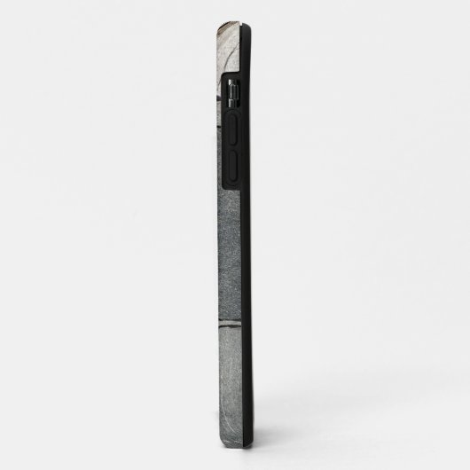 Coques Case-Mate iPhone Mur en pierre Steely (Dos/Gauche)