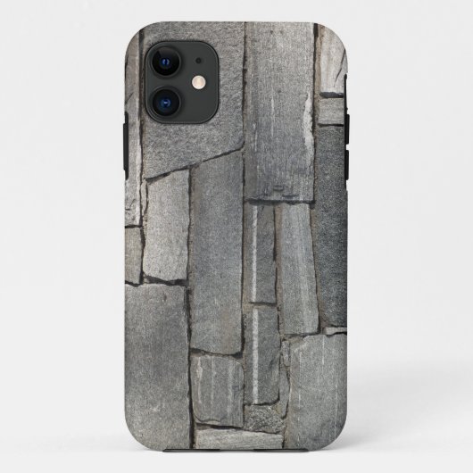 Coques Case-Mate iPhone Mur en pierre Steely (Dos)