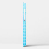 Coques Case-Mate iPhone Mur et carrelage en céramique pastel bleu abstrait (Verso / Gauche)