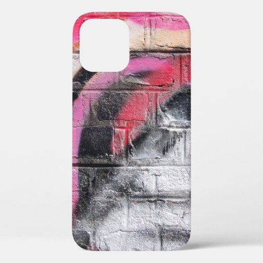 Coques Case-Mate iPhone Mur peint rouge et blanc (Verso)