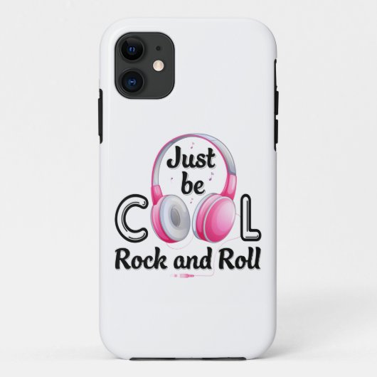 Coques Case-Mate iPhone Music Lover Just Be Cool Rock and Roll (Dos)