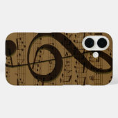 Coques Case-Mate iPhone Musical Treble Clef Sheet Musique Classique (Verso (horizontal))