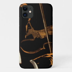 Coque iPhone 11 Musicien vintage, violoniste jouant de la musique
