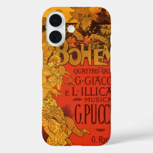 Coques iPhone 16 Musique Art Nouveau vintage, Opéra de La Bohême, 1