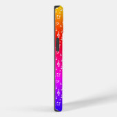 Coques Case-Mate iPhone musique blanche et arc-en-ciel (Verso / Droite)